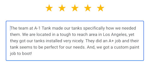 los angeles county water storage tank review